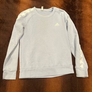 Adidas baby blue crewneck